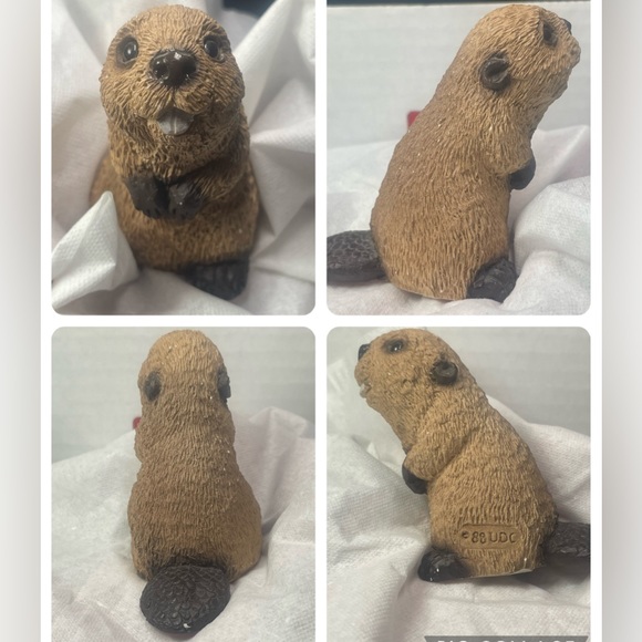 Vintage United Design Beaver sculpture figurine - Picture 9 of 11